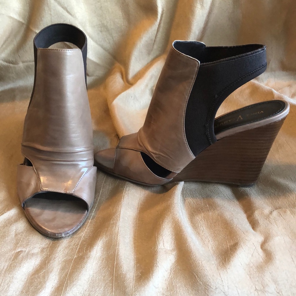 Wedge Leather Heels